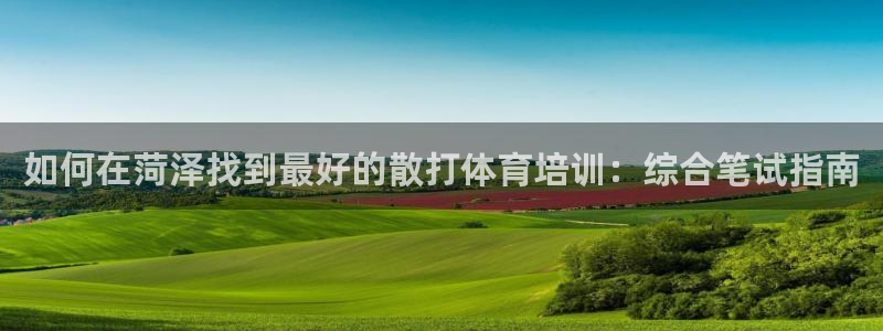 富联平台响7O777：如何在菏泽找到最好的散打体育培
