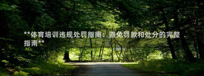 富联平台官网登录：**体育培训违规处罚指南：避免罚款