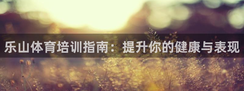 富联平台线路检测中心电话：乐山体育培训指南：提升你的