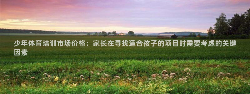 富联官网注册不了账号怎么回事：少年体育培训市场价格：