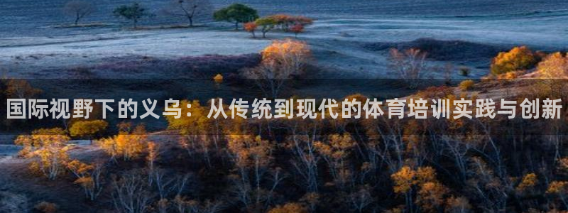 富联娱乐会员：国际视野下的义乌：从传统到现代的体育培