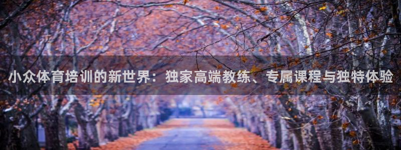 富联娱乐测速地址：小众体育培训的新世界：独家高端教练、专属课